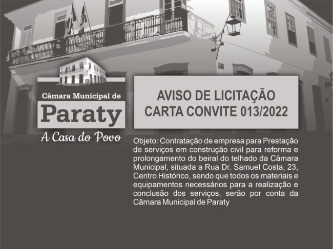 noticias 2022 LICITACAO 013